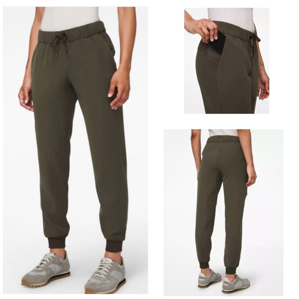 LULULEMON On the Fly Joggers Pants in Dark Olive